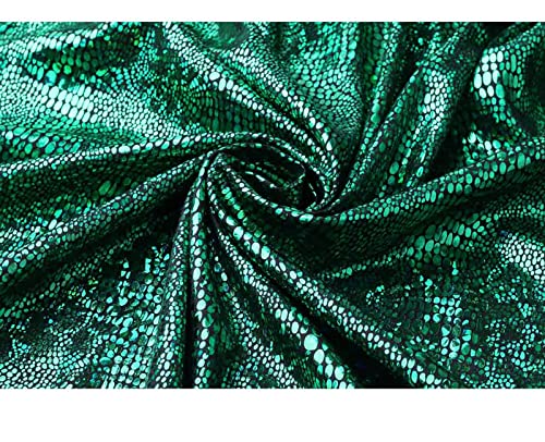 GRAJTCIN Womens Green Cape with Hood Full Length Hooded Cloak Shiny Sequin Mens Halloween Snake Costume Christmas Party (43",Green)