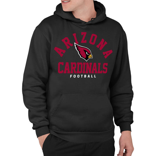 Junk Food Clothing x NFL - Arizona Cardinals - Classic Team Logo - Unisex Adult Pullover Fleece Hoodie for Men and Women - Size Large