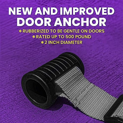 NordStick Nordic Hamstring Curl Strap - The Original Hamstring Curl Exercise System for Home and Travel - 5 Second Setup for Sit ups, Squats, Ab, and Core Strength Training - Up to 500 lbs