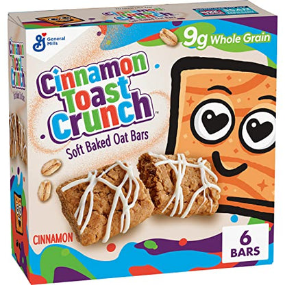 Cinnamon Toast Crunch Soft Baked Oat Bars, Chewy Snack Bars, 6 ct