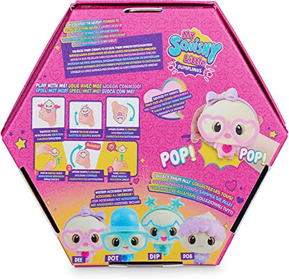 My Squishy Little Dumplings – Interactive Doll Collectible With Accessories – Dee (Pink)