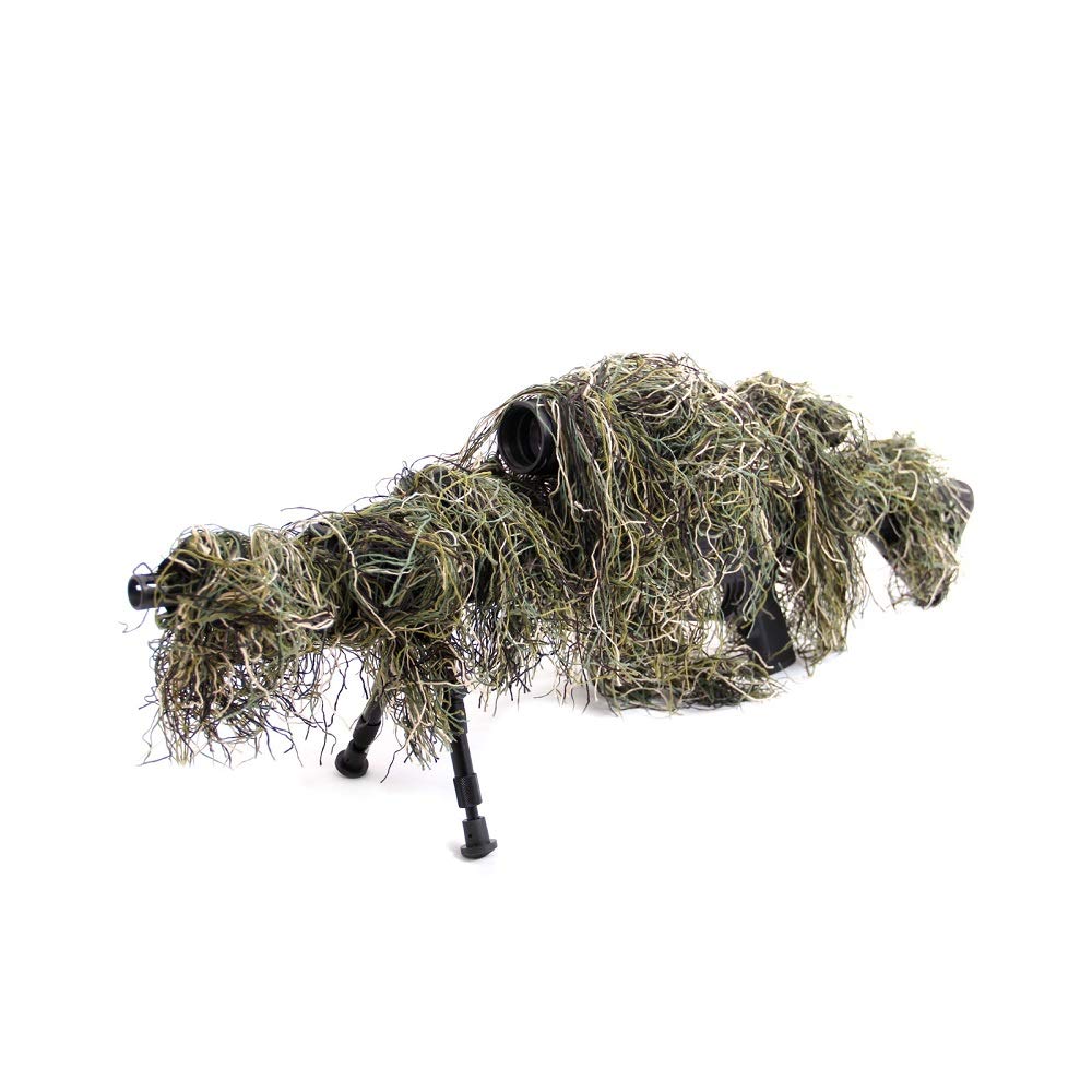 Arcturus Ghillie Rifle Wrap for Sniper, Hunting, or Airsoft Rifle | Easily Camouflage Gun Wrap in Ghillie Suit Material (Woodland)