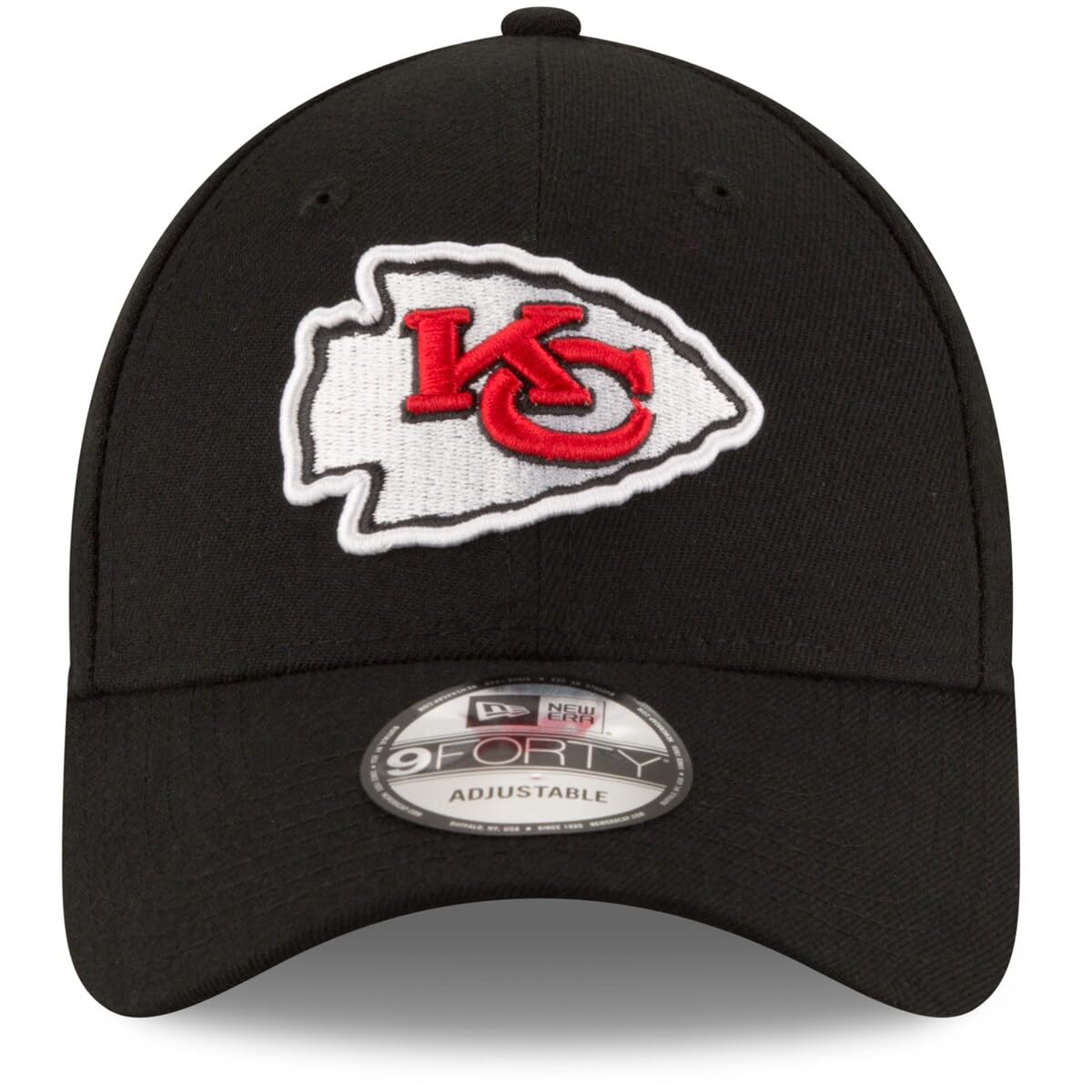 New Era NFL The League 9FORTY Adjustable Mens Hat Cap One Size Fits All (Kansas City Chiefs - Black)