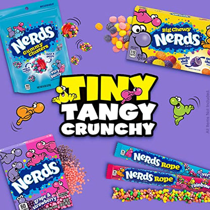 Nerds Gummy Clusters Candy, Very Berry, Game Day Candy, Football Watch Party Essentials, Resealable 8 Ounce Bag