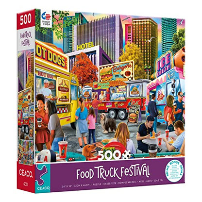 Ceaco - PD Moreno - Food Truck Festival - 500 Piece Jigsaw Puzzle