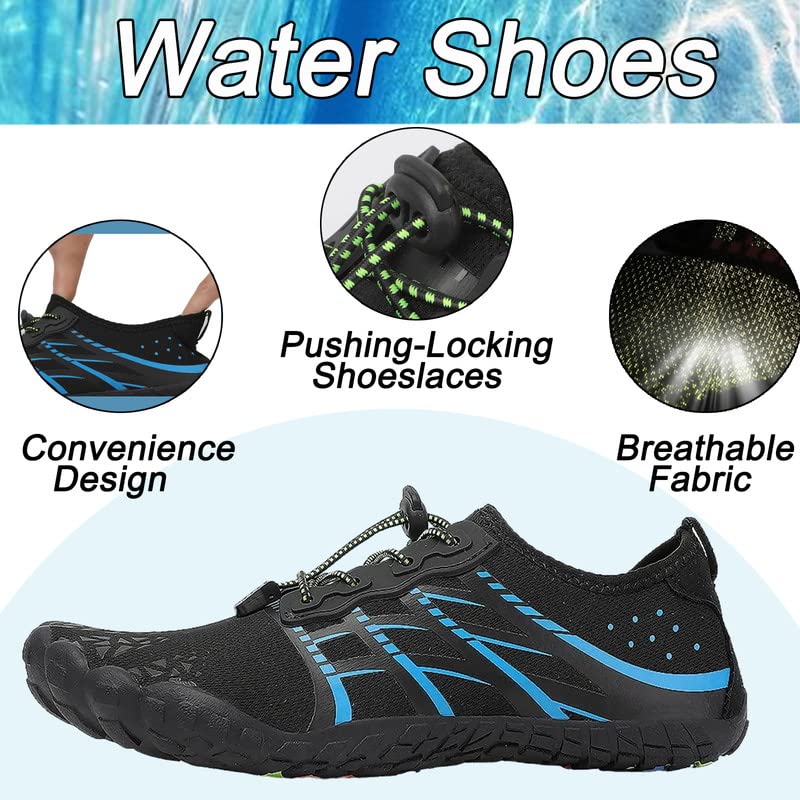 LIZRHA Water Shoes Men Water Shoes for Women Mens Water Shoes Beach Shoes for Mens Womens Aqua Swim Shoes Quick Dry Water Shoes Aqua Shoes for Pool Beach Boat Surf Walking Water Park Yoga