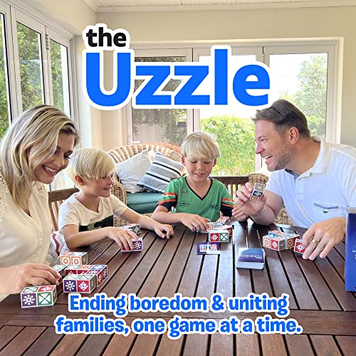 The Uzzle 2.0 Board Game,Popular Family Board Games for Adults, Suitable for Children& Adults,Pattern Block Puzzles Games, Family Card Games for Adults & Kids for Age 4+_Board Games for Family Night