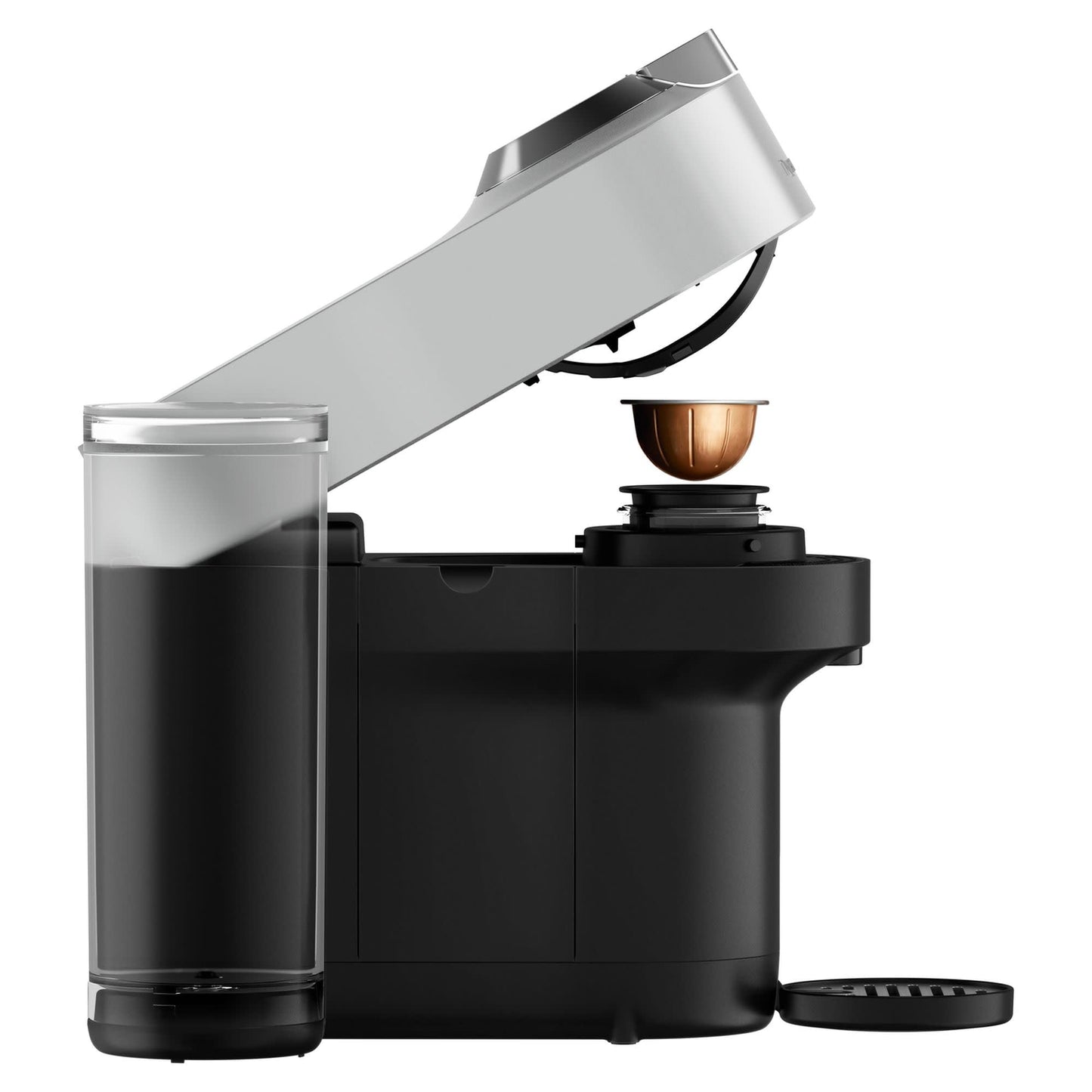 Nespresso Vertuo Pop+ Deluxe Coffee and Espresso Machine by De'Longhi, Silver