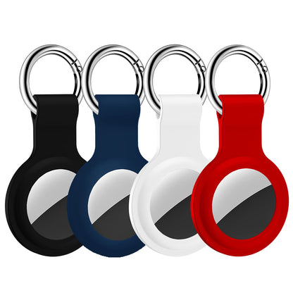 HATALKIN Compatible with AirTag Case Keychain Air Tag Holder Silicone AirTags Key Ring Cases Tags Chain Apple GPS Item Finders Accessories 4 Pack