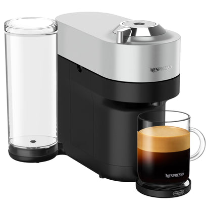 Nespresso Vertuo Pop+ Deluxe Coffee and Espresso Machine by De'Longhi, Silver