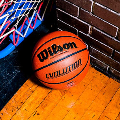 WILSON Evolution Game Basketball - Game Ball, Size 7 - 29.5"