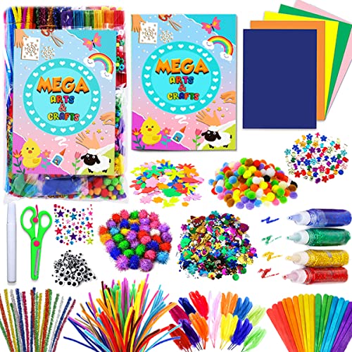 Goodyking Arts and Crafts Supplies for Kids - All in One Kids Crafts Toddler Activities Kids School Supplies Age 4 5 6 7 8 Years Old Craft Art Supply Kit Kindergarten Homeschool