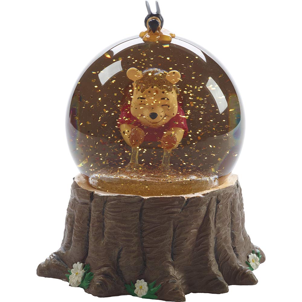 Precious Moments - Disney Showcase Winnie The Pooh Musical Snow Globe, for The Love of Hunny - Resin/Glass - Collectible Birthday Gift, Holiday Present