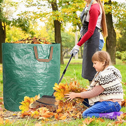 GreatBuddy 72 Gallon Reusable Yard Waste Bag, Heavy Duty, Upright Lawn Bags with 4 Reinforced Handles for Garden Leaves and Waste Collection, Lightweight and Portable (3 Pack)