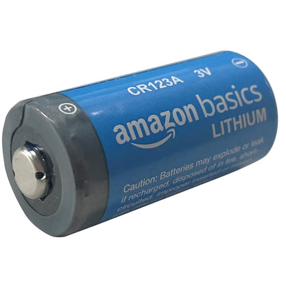 Amazon Basics 6-Pack CR123A Lithium Batteries, 3 Volt, 10-Year Shelf Life