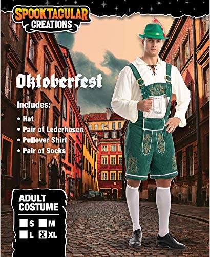 Spooktacular Creations Adult Men Green Oktoberfest Costume (Large)