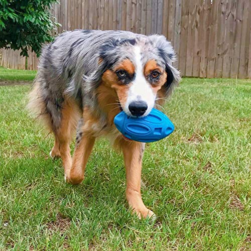 EASTBLUE Squeaky Dog Toys for Aggressive Chewers: Rubber Puppy Chew Ball with Squeaker, Almost Indestructible and Durable Pet Toy for Medium and Large Breed