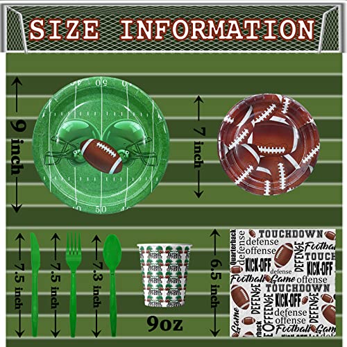 Football Party Favor Football Party Supplies Football Party Plates and Napkins