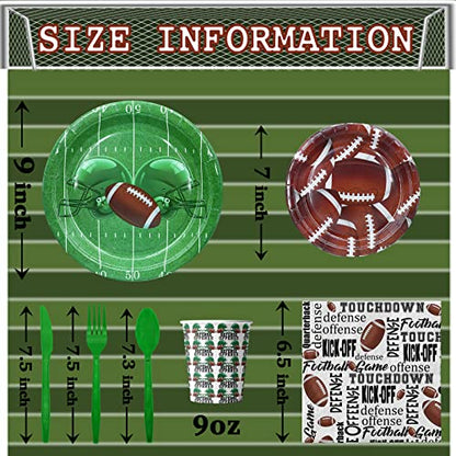 Football Party Favor Football Party Supplies Football Party Plates and Napkins