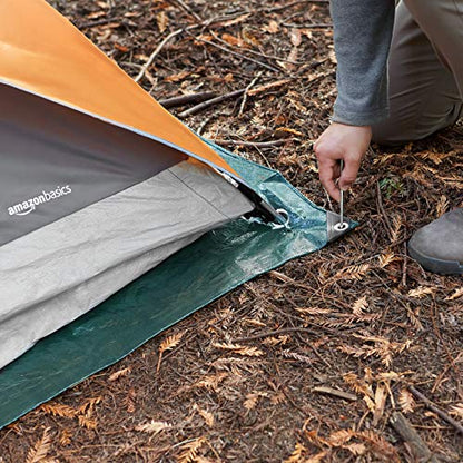 Amazon Basics Waterproof Camping Tarp, 7.5 x 9.5', Dark Green