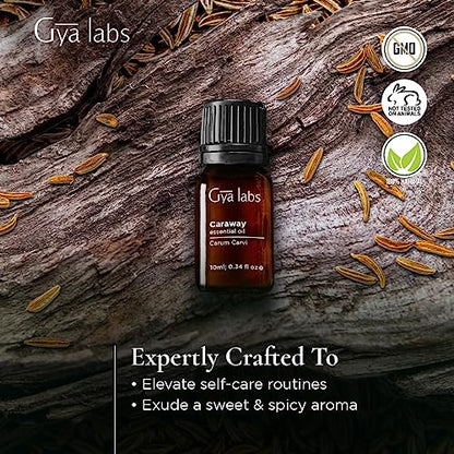 Gya Labs Caraway Essential Oil - Sweet & Spicy Scent (0.34 fl oz)