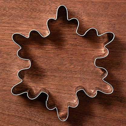 LILIAO Christmas Winter Snowflake Cookie Cutter - 3.3 x 3.7 inches - Stainless Steel