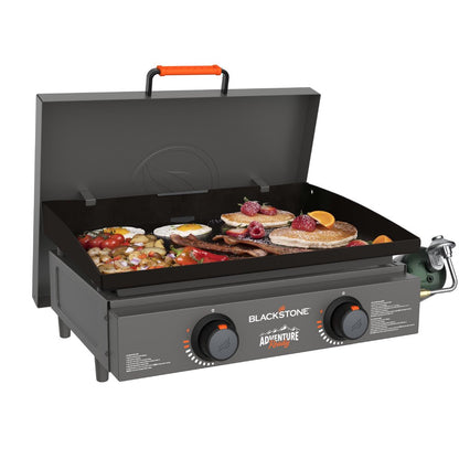 Blackstone Adventure Ready 2-Burner 22" Propane Griddle with Hard Cover in Smokey Mountain