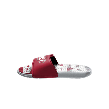 FOCO Alabama Crimson Tide NCAA Mens Gradient Wordmark Gel Slide - M