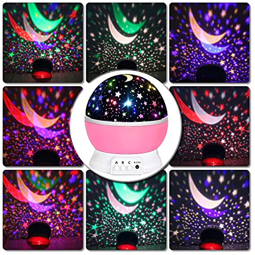 Toys for 1-10 Year Old Girls,Star Projector for Kids 2-9 Year Old Girl Gifts Toys for 3-8 Year Old Girls Christmas Gifts for 4-7 Year Old Boys Sensory Baby Toys Birthday Gifts Stocking Stuffers