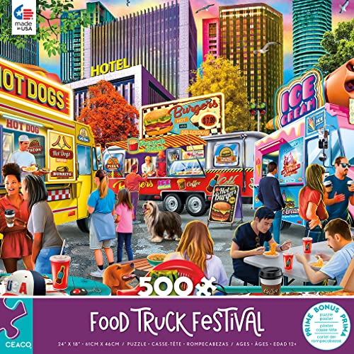 Ceaco - PD Moreno - Food Truck Festival - 500 Piece Jigsaw Puzzle