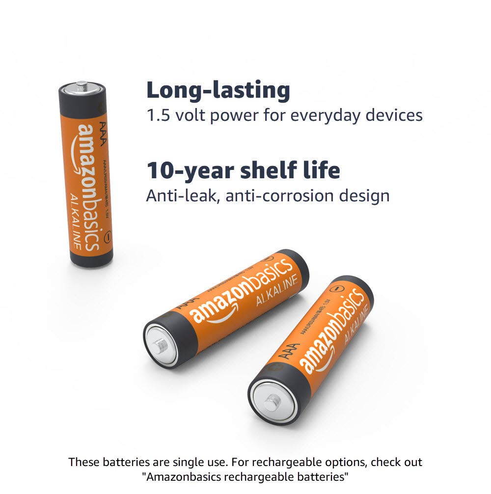 AmazonBasics Alkaline Battery Combo Pack | AA 48-Pack, AAA 36-Pack (May Ship Separately)