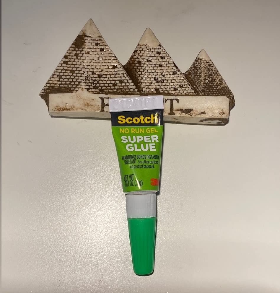 Scotch Super Glue Gel, 4-Pack of Single-Use Tubes, .017 oz each, Fast Drying, No Run Gel Formula (AD119)