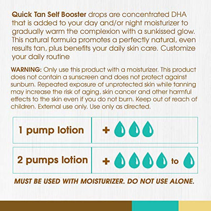 Body Drench Quick Tan Sunless Tanning Self-Tan Booster, 1 fl oz