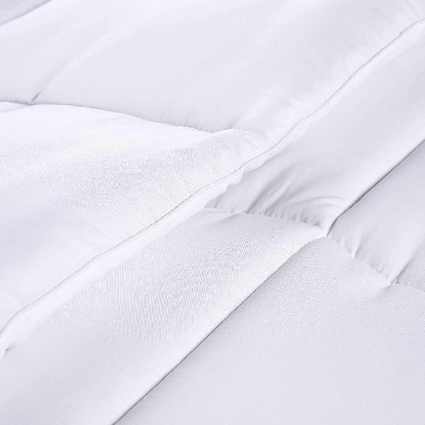 Utopia Bedding Comforter Duvet Insert - Quilted Comforter with Corner Tabs - Box Stitched Down Alternative Comforter (Queen, White)