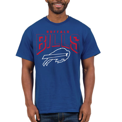 Junk Food Clothing x NFL - Buffalo Bills - Bold Logo - Unisex Adult Short Sleeve Fan T-Shirt for Men and Women - Size 3X-Large