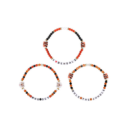 FOCO Cincinnati Bengals NFL 3 Pack Team Friendship Bracelet