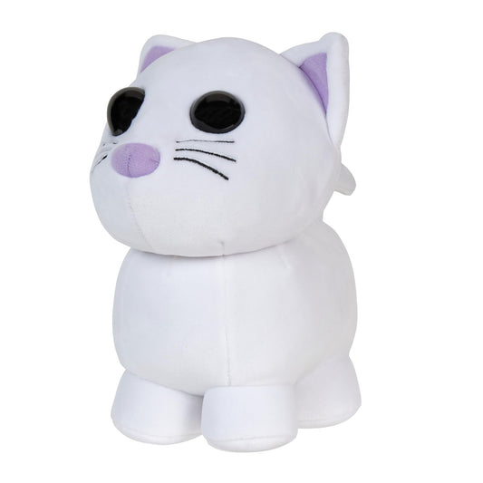 Adopt Me! Collector Plush - Snow Cat - Series 2 - in-Game Stylization Plush - Exclusive Virtual Item Code Included - Toys for Kids Featuring Your Favorite Pet, Ages 6+