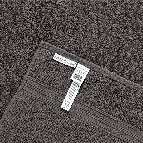 Amrapur Overseas | Artesia Damask 6 Piece Reversible Yarn Dyed Jacquard Towel Set (Platinum)