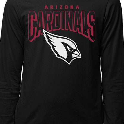 Junk Food Clothing x NFL - Arizona Cardinals - Bold Logo - Unisex Adult Long Sleeve T-Shirt for Men and Women - Size Small