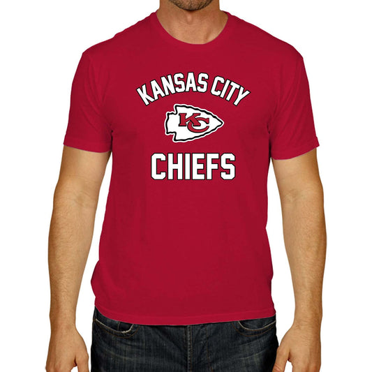 Team Fan Apparel NFL Adult Gameday T-Shirt - Cotton Blend - Tagless - Semi-Fitted - Unleash Your Team Spirit During Game Day (Kansas City Chiefs - Red, Adult XX-Large)