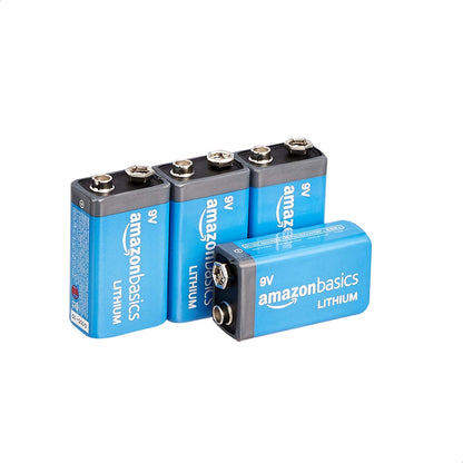 AmazonBasics Battery Combo Pack | AAA 20-Pack, 9V Lithium 4-Pack (May Ship Separately)