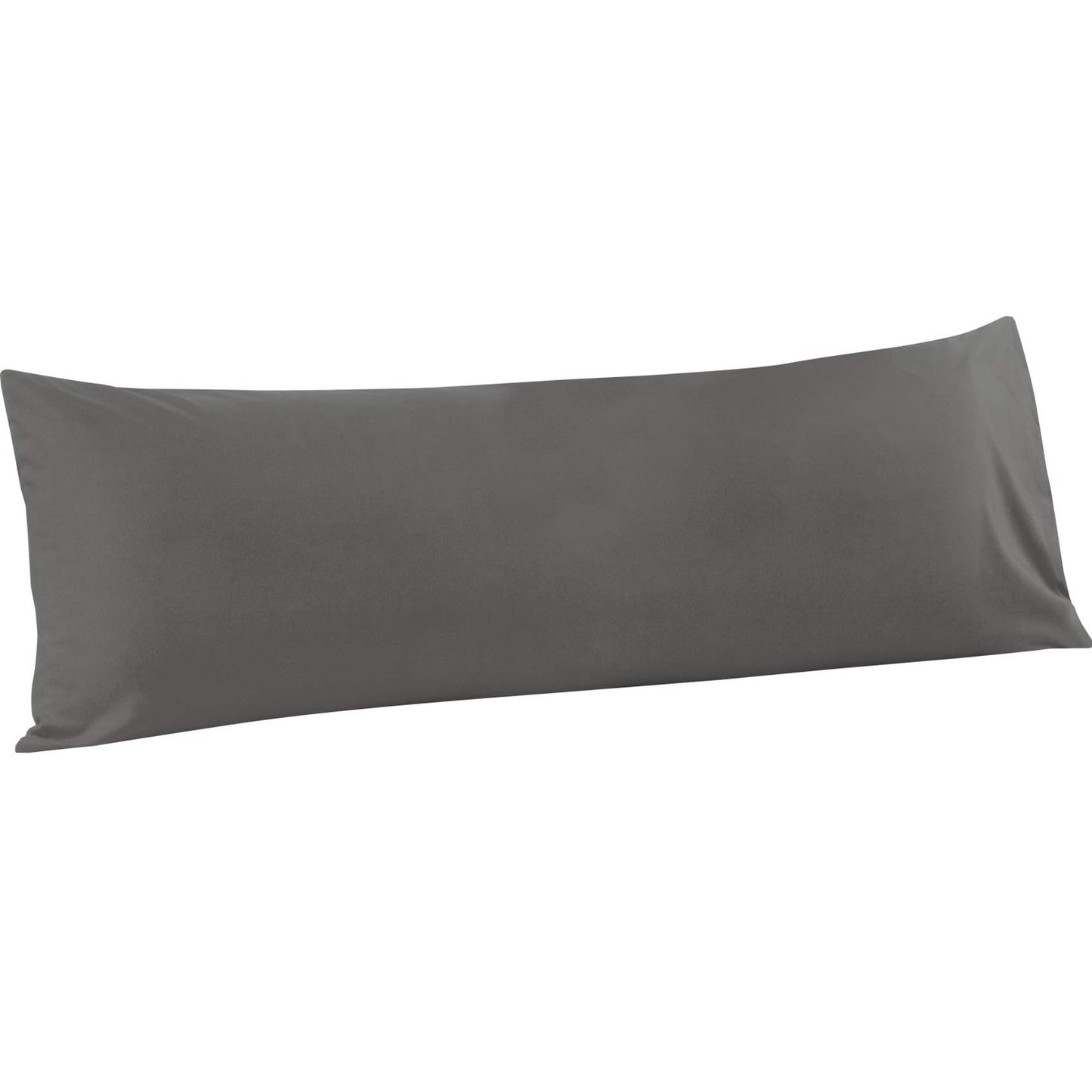 FLXXIE Body Pillow Cover - Super Soft Microfiber 20x54 Body Pillow Case - Envelope Closure, Wrinkle, Stain Resistant Dark Grey Body Pillow Cover, 20x54, Dark Grey