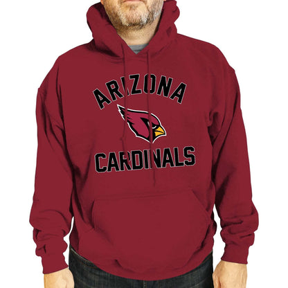 Team Fan Apparel NFL Adult Gameday Hooded Sweatshirt - Poly Fleece Cotton Blend - Stay Warm and Represent Your Team in Style (Arizona Cardinals - Red, Adult Medium)