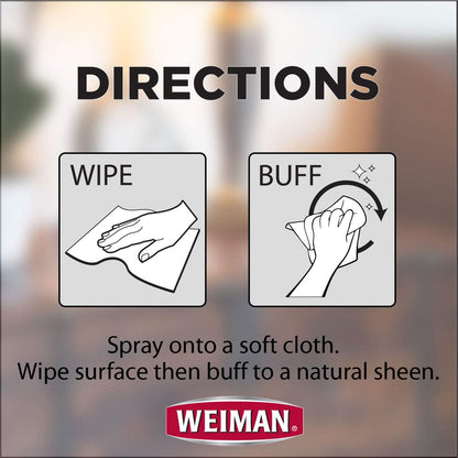 Weiman Leather Cleaner & Conditioner Wipes With UV Protection, Prevent Cracking Or Fading Of Leather Couches, Car Seats, Shoes, Purses - 30 ct