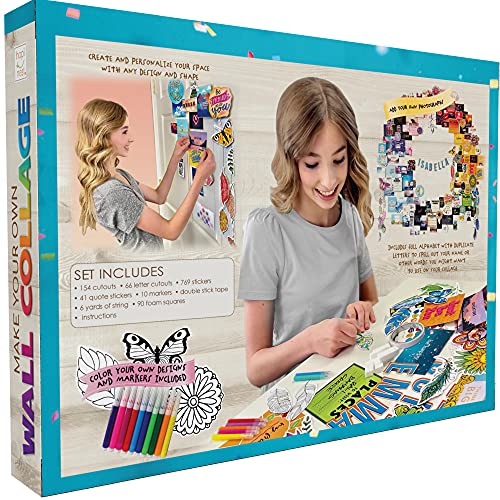 Hapinest DIY Wall Collage Picture Arts and Crafts Kit for Teen Girls Gifts Ages 10 11 12 13 14 Years Old and Up Bedroom Dorm Room Aesthetic Décor