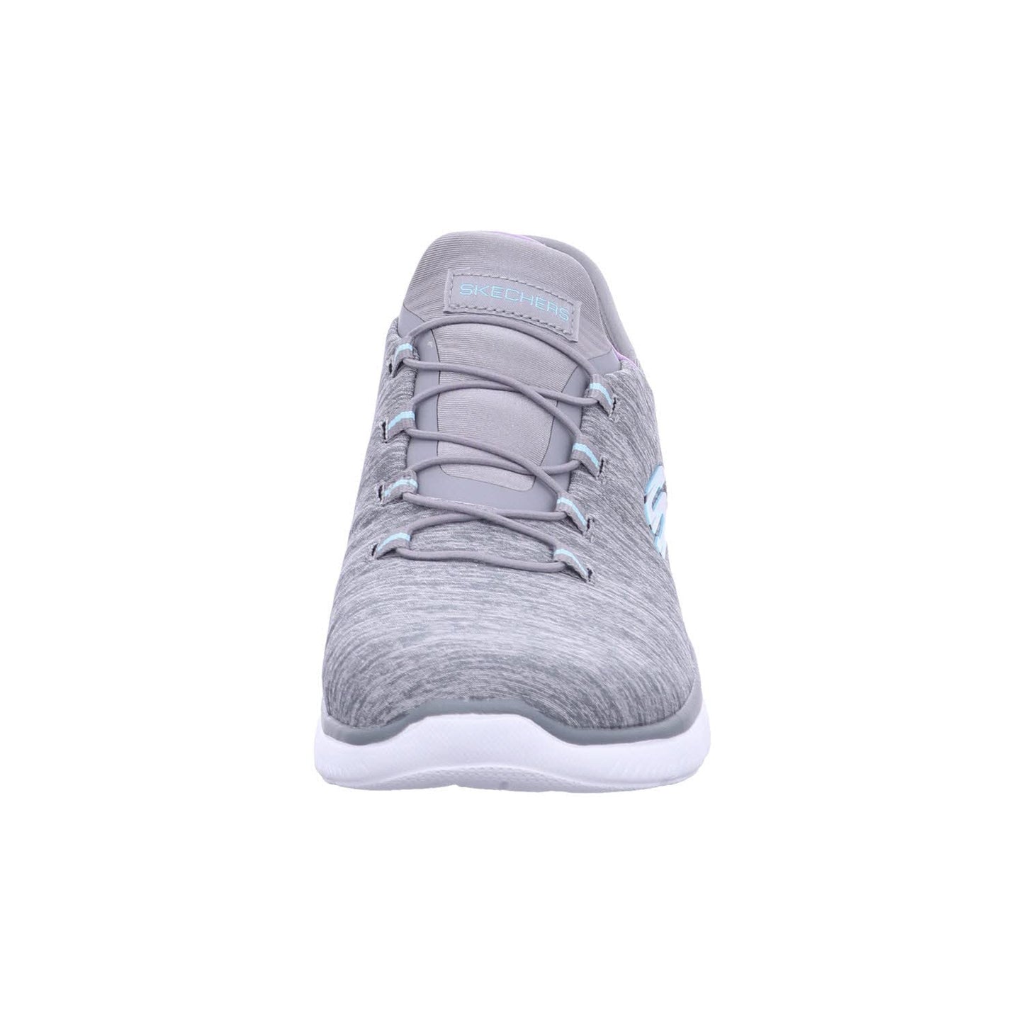 Skechers Women's Hands Free Slip Ins Summits Dazzling Haze Sneaker, Grey Mint, 7