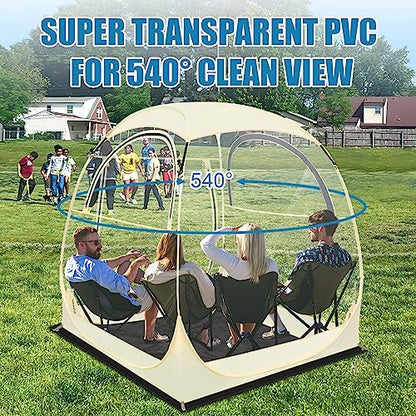 Eapele Sports Tent, Instant Pop-Up Tent Shelter, 63"x63"x63"H Outdoor Clean Bubble Tent, Provides Rain Tent Protection for Watching Sports Events, Camping, Fishing, Cheering, and Parades