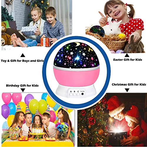 Toys for 1-10 Year Old Girls,Star Projector for Kids 2-9 Year Old Girl Gifts Toys for 3-8 Year Old Girls Christmas Gifts for 4-7 Year Old Boys Sensory Baby Toys Birthday Gifts Stocking Stuffers