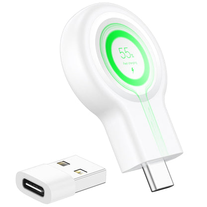 𝟐𝟎𝟐𝟒 𝐔𝐩𝐠𝐫𝐚𝐝𝐞 for Apple Watch Charger,Magnetic Portable iWatch Charger USB C&USB A Fast Wireless Charging Travel Battery Charger for iWatch Ultra2/Ultra/SE2/SE Series 9/8/7/6/5/4/3/2/1