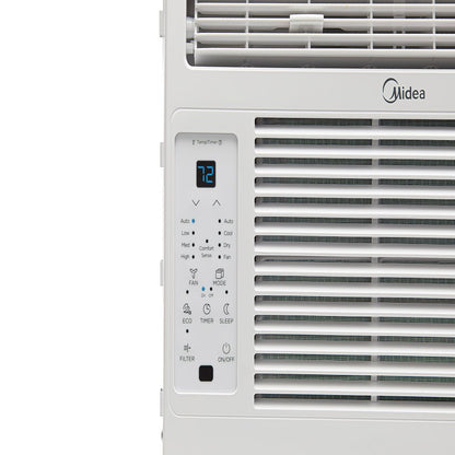 Midea 5,000 BTU 115V Window Air Conditioner with Comfort Sense Remote, White, MAW05R1WWT